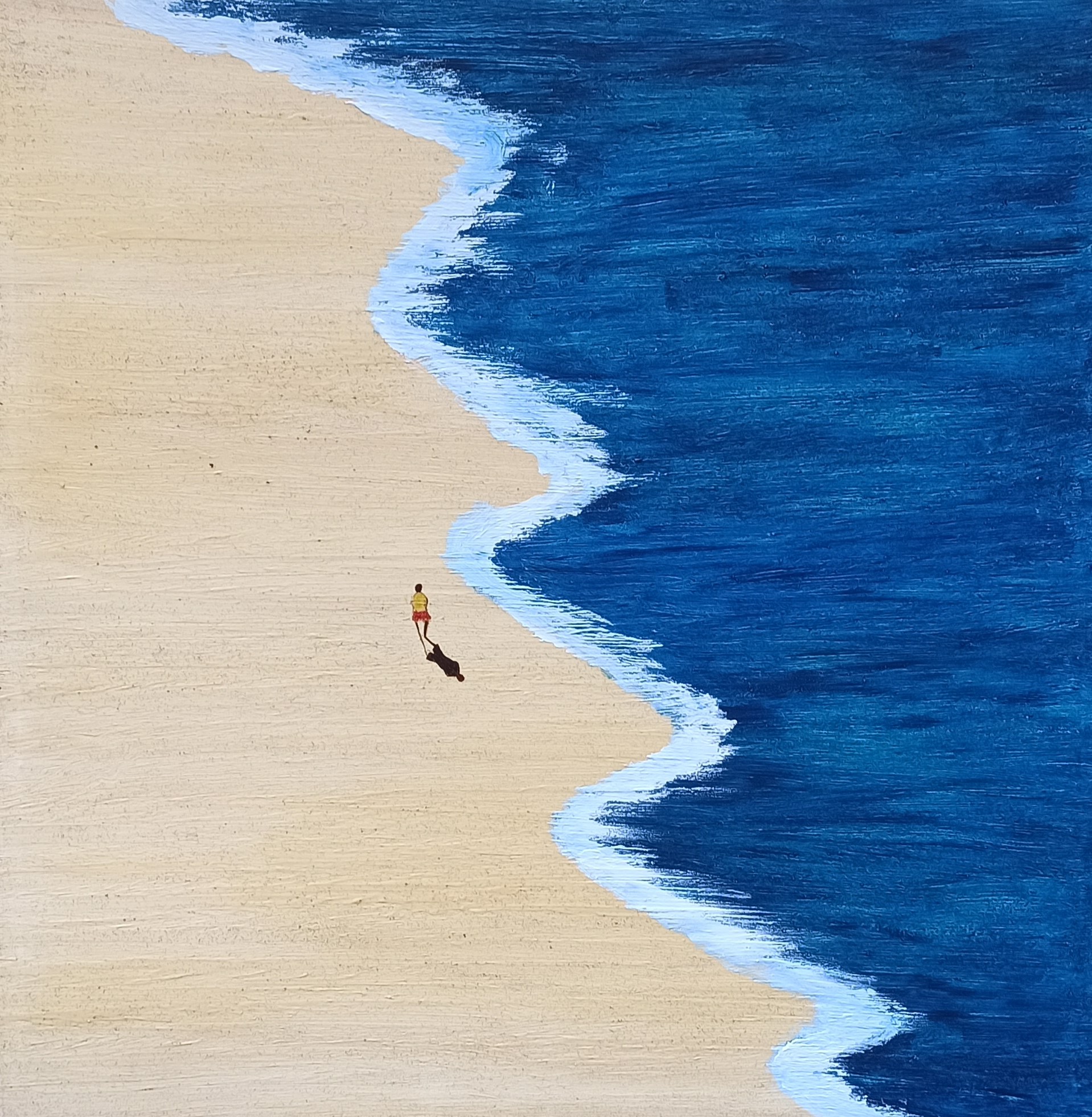 Marcos zrihen plage sable mer solitaire