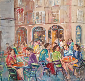 Lourdes 100x100cm Si-tu-croises-Charlotte-dans-quelque-cafe