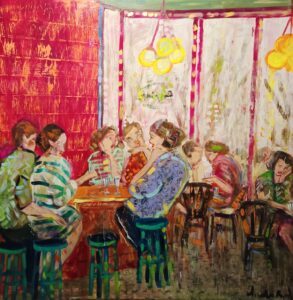 Presque l'été, début juin, avec un verre de vin