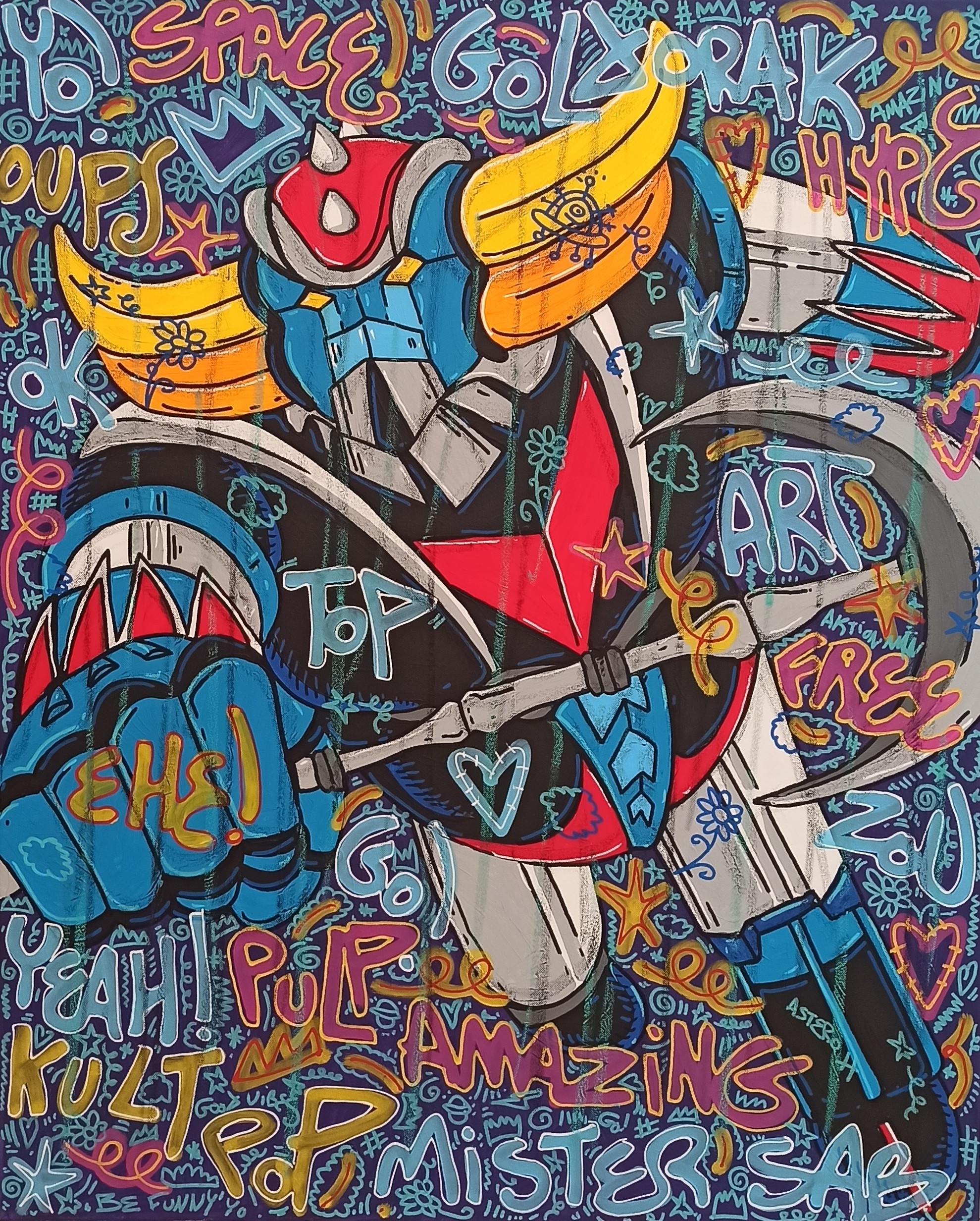 SPACE GOLDORAK POP ART